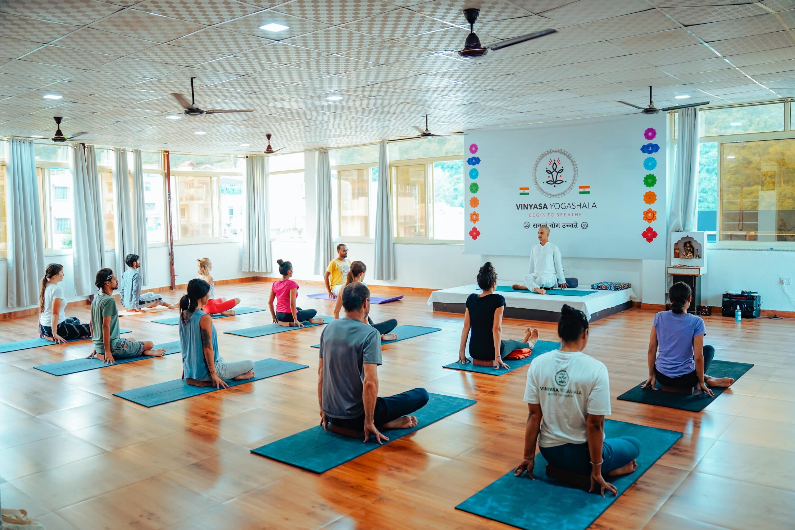 Yin yoga teacher training in Rishikesh at Vinyasa Yogashala